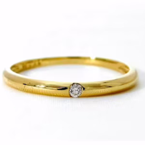 ダイヤモンド リング K18YG 0.02ct イエローゴールド